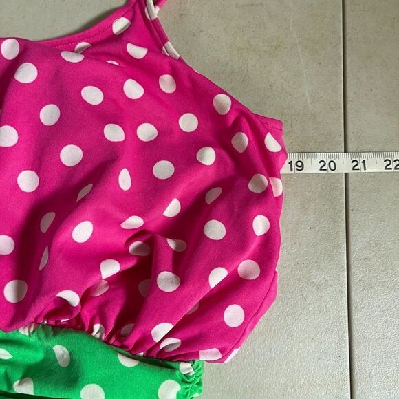 Vintage Polka Dot  Golden Girls One Piece Swimsuit Large - Picture 6 of 7
